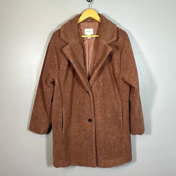 Daily Ritual Oversized Teddy Bear Fleece Jacket Size Large - Picture 5 of 11